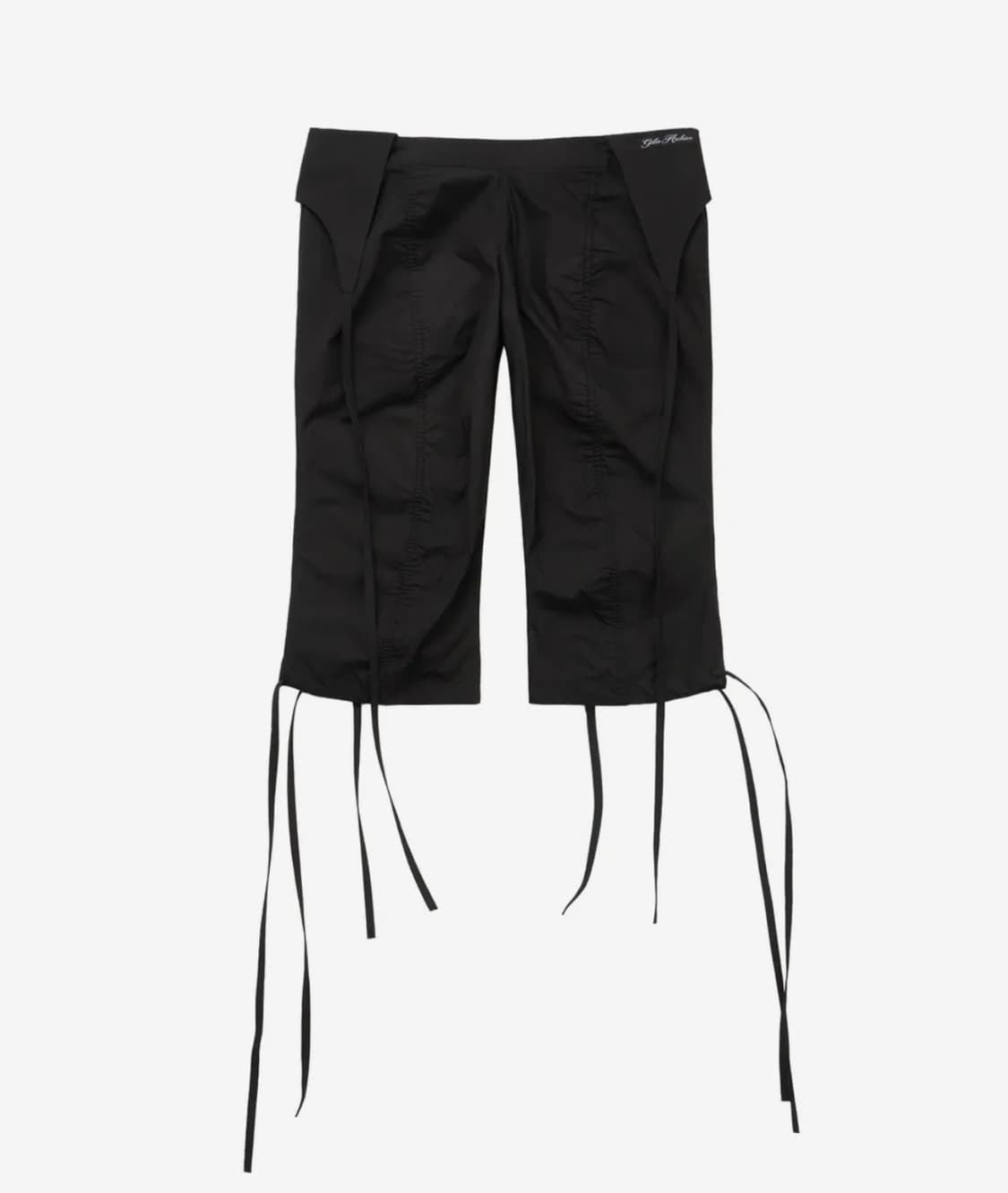 길라아카이브 SHIRRING OVERLAP CAPRI PANTS_BLAC 상품이미지3