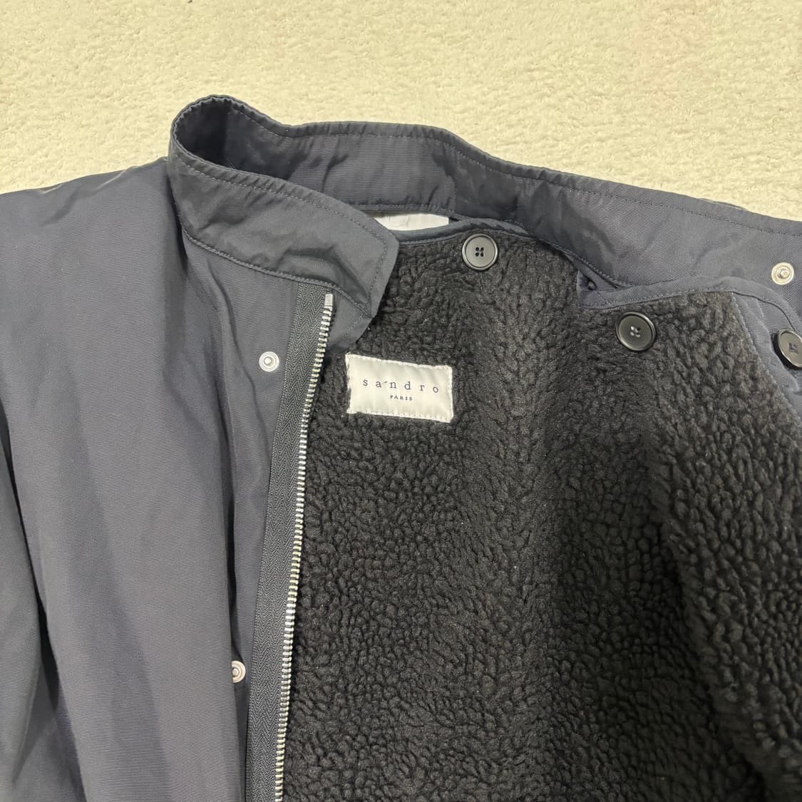 96-82-174 산드로 여우털 기모 야상 자켓 1209 상품이미지7