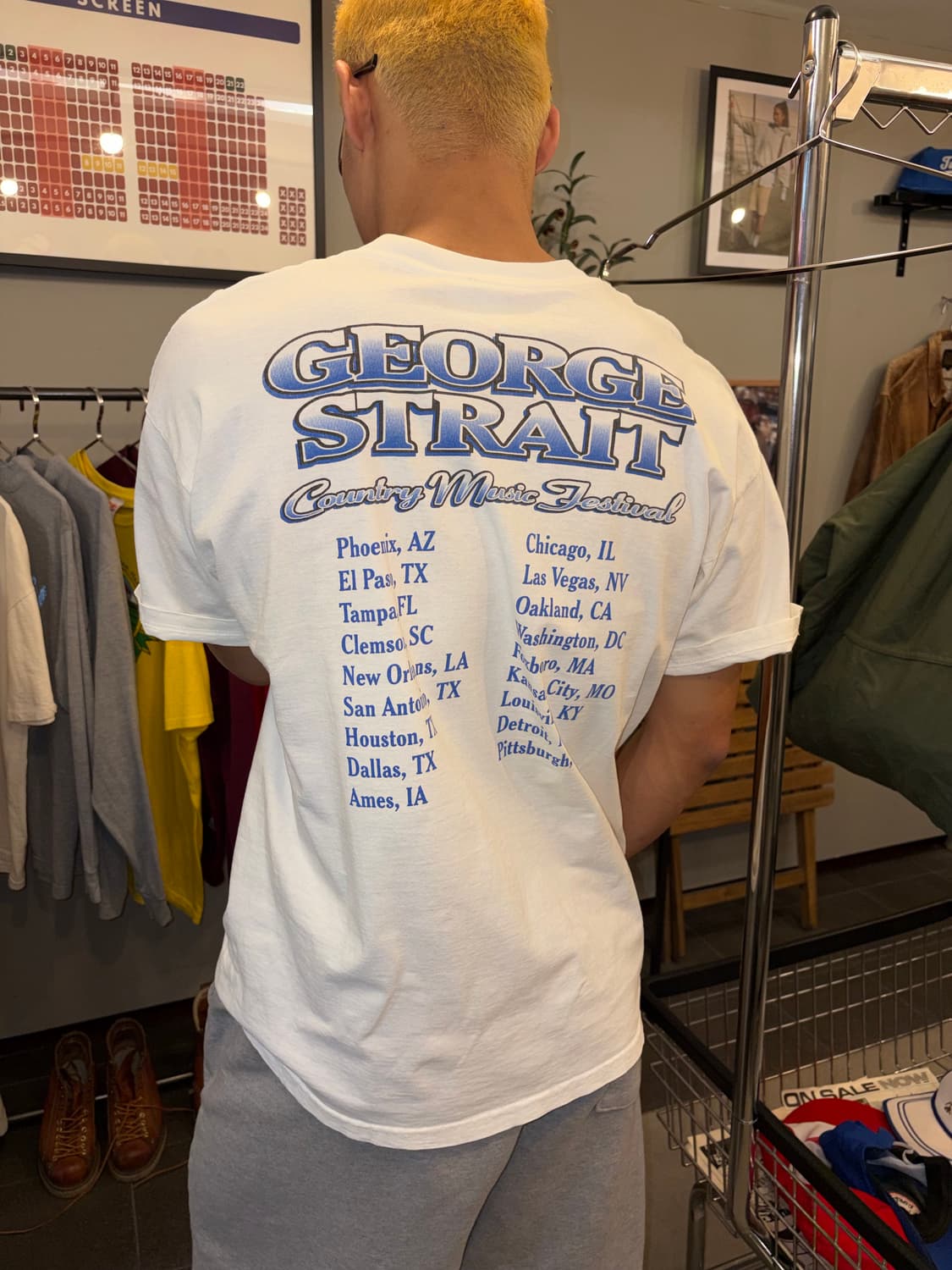 90‘s George Strait country music T-shirt 상품이미지7
