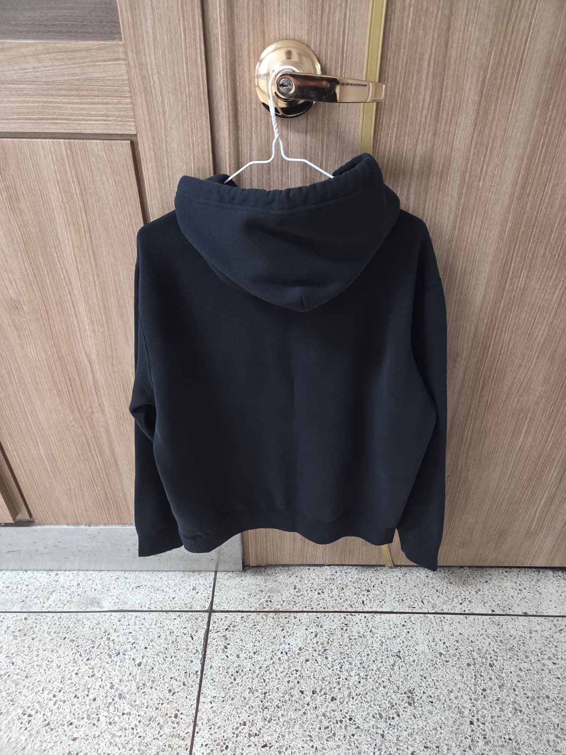 폴로 멀티자수 기모 후드 상품이미지2