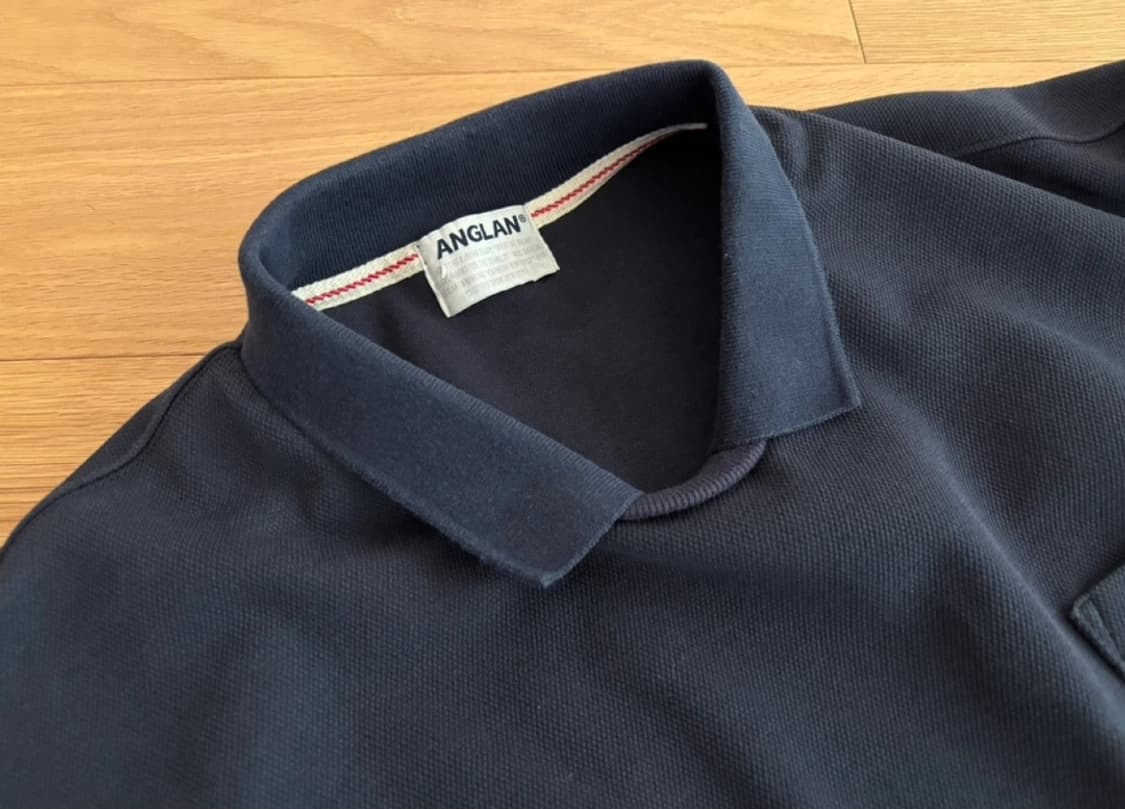 앵글런 네이비 포켓 반팔 카라티 상품이미지3