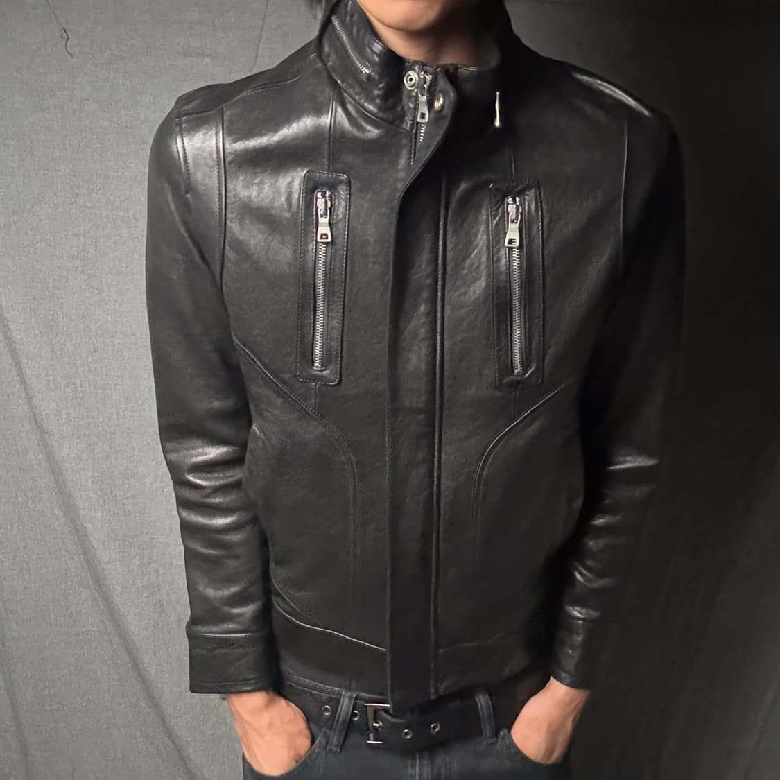 ltaly lamb skin leather jacket 상품이미지1