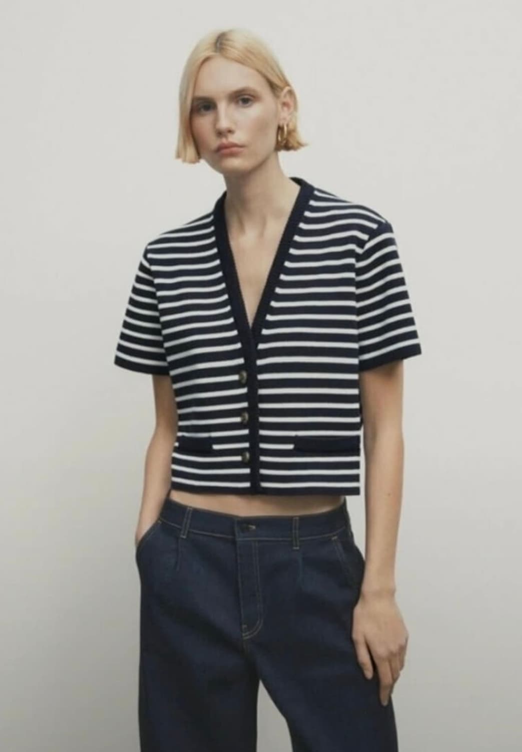마시모두띠 스트라이프 니트 가디건 상품이미지1