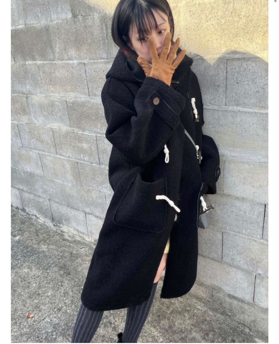 김아홉 뽀글이 떡볶이 코트 - 아이보리 상품이미지3