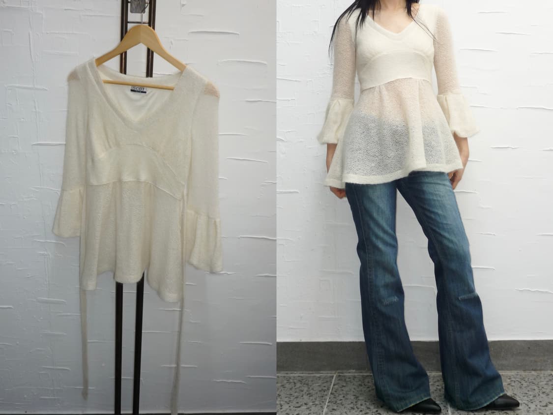 ivory bowback knit  상품이미지1