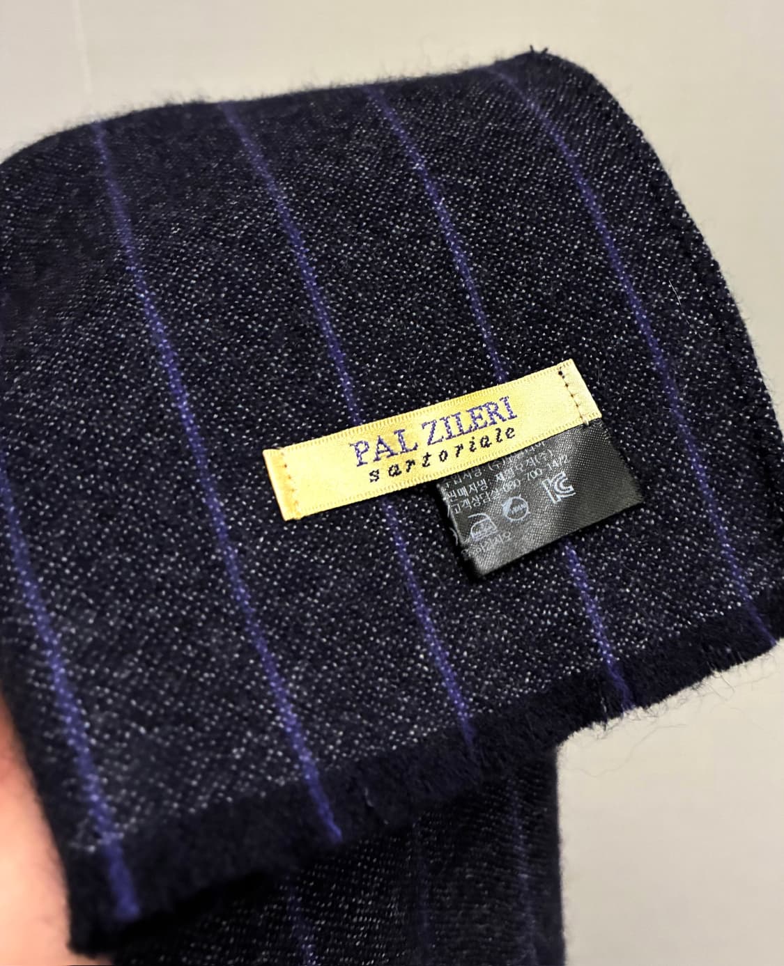 Pal Zileri 빨질레리 캐시미어 울 스트라이프 스카프 머플러 상품이미지7