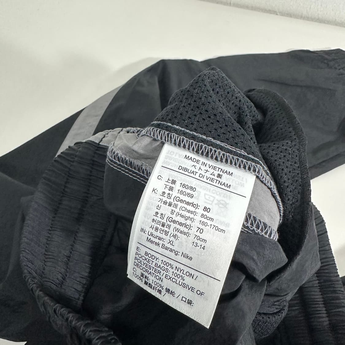 우먼XL 나이키 블랙 사이드라인 나일론 조거팬츠 상품이미지3