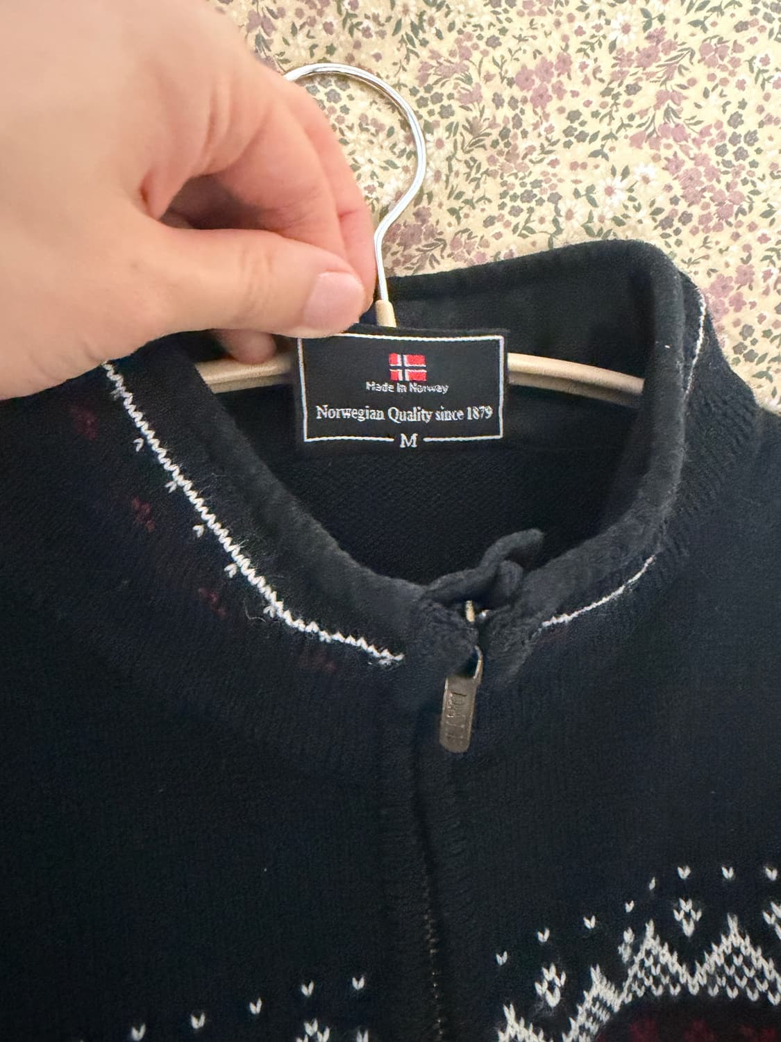 데일 오브 노르웨이 울 100% 페어아일 노르딕 하프집업 니트 상품이미지4