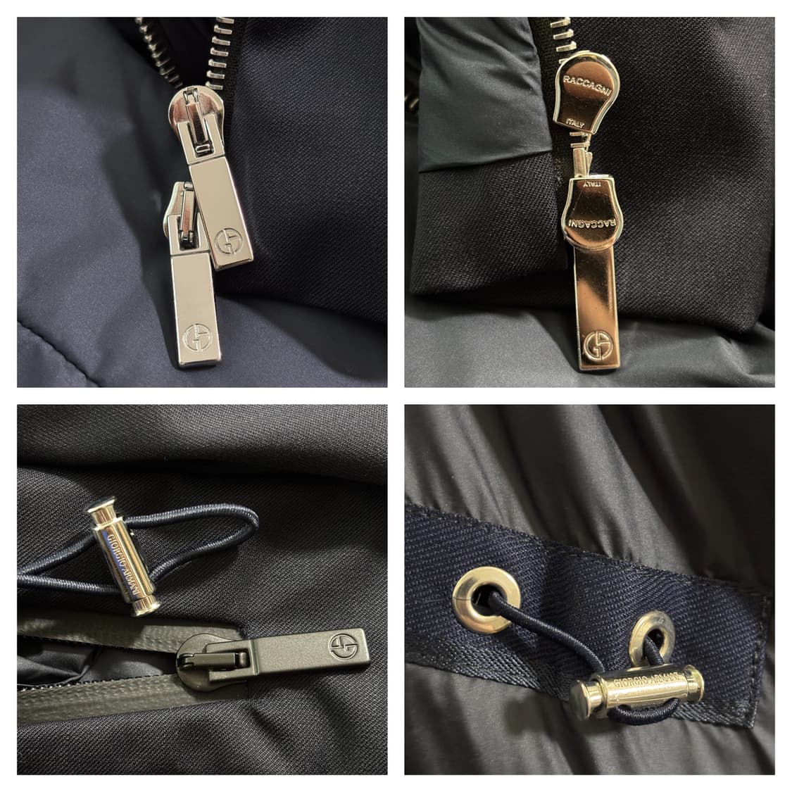 미착용)조르지오 아르마니 히든후드 울 발수 집업자켓54(105~110) 상품이미지7