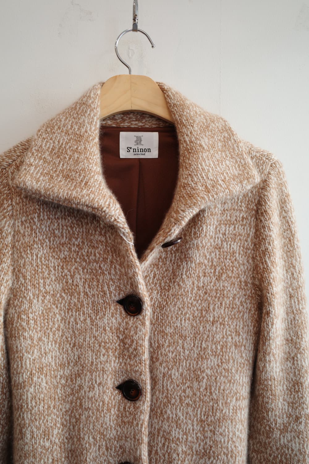 Japan brand 캐시미어100 멜란지 니트 가디건 상품이미지2