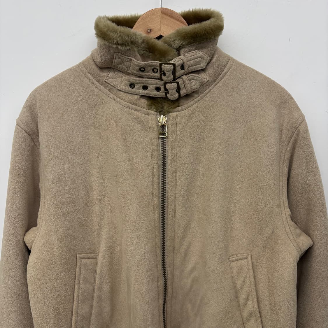 VAN 스웨이드 무스탕 퍼 자켓 남/M 상품이미지3