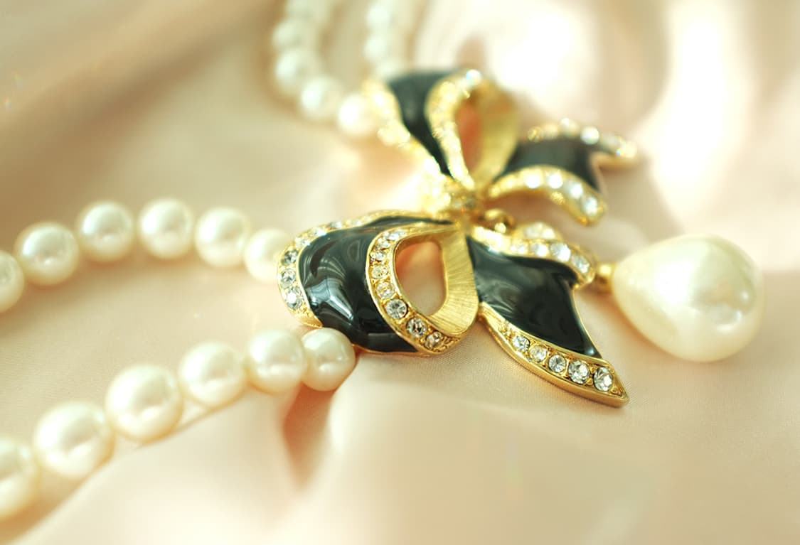 MARVELLA 리본 진주 빈티지목걸이 빈티지주얼리 상품이미지5