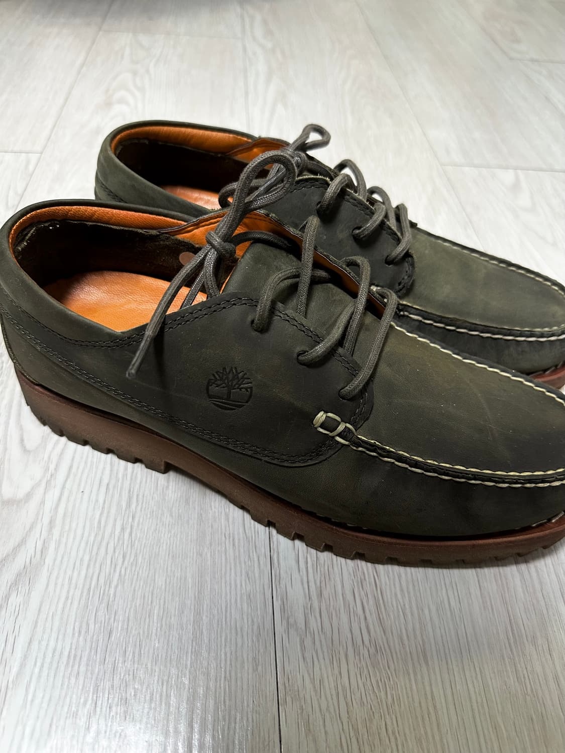 팀버랜드 보트슈즈 올리브 일본판 280 상품이미지1