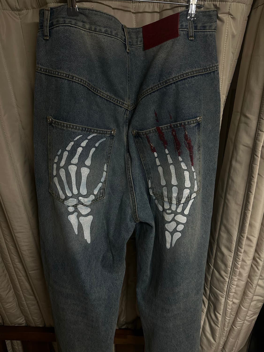 위캔더스 x 코인서울 SKELETON WIDE LOW DENIM PANT 상품이미지2