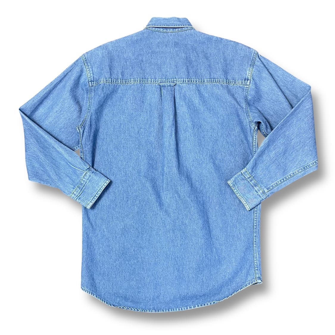 CHAPS 챕스 랄프로렌 오버핏 원포켓 데님 셔츠 S 상품이미지2