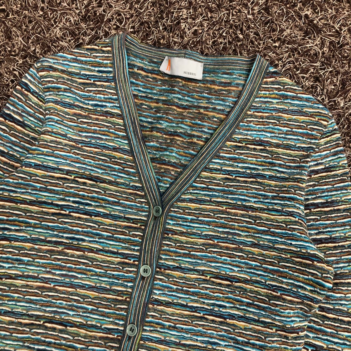 미쏘니 멀티컬러 패턴 가디건 상품이미지2