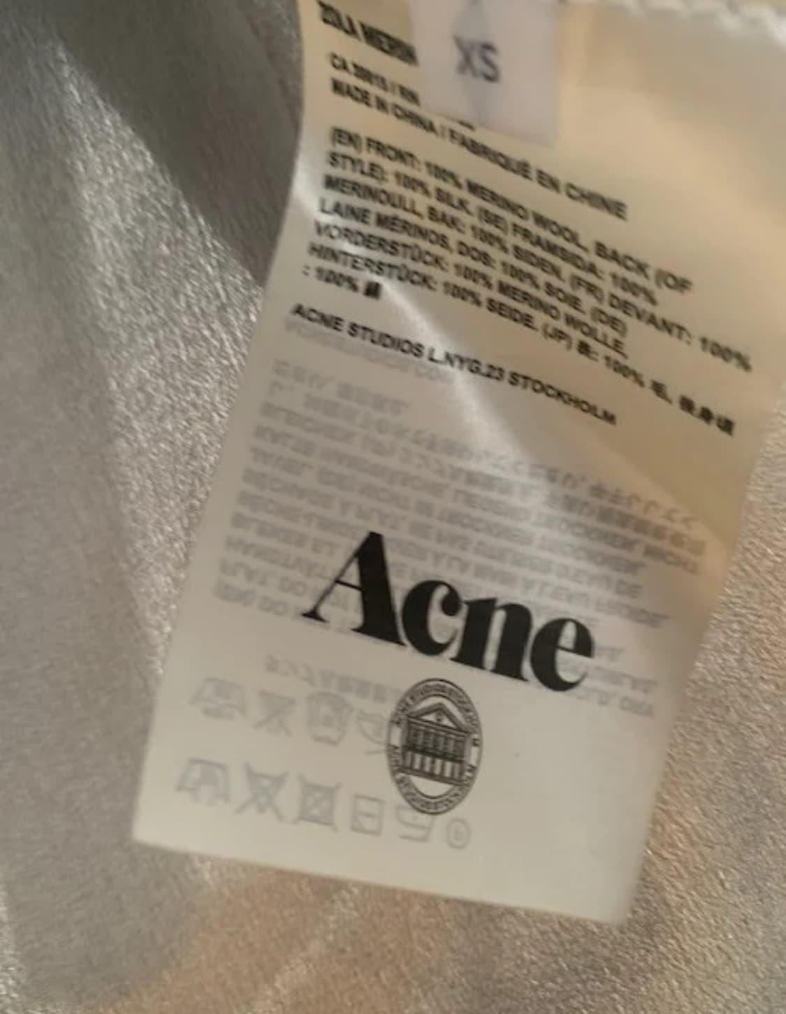Acne studios 메리노울 실크 니트 상품이미지9