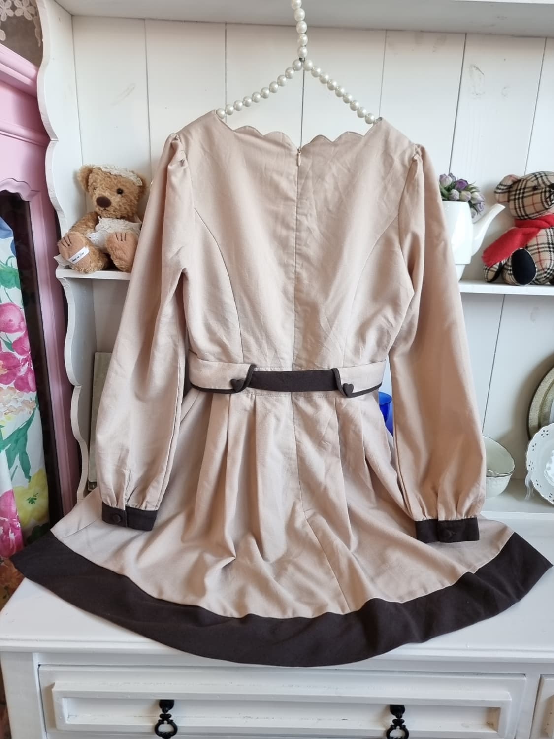 하트버튼 리본원피스 상품이미지4