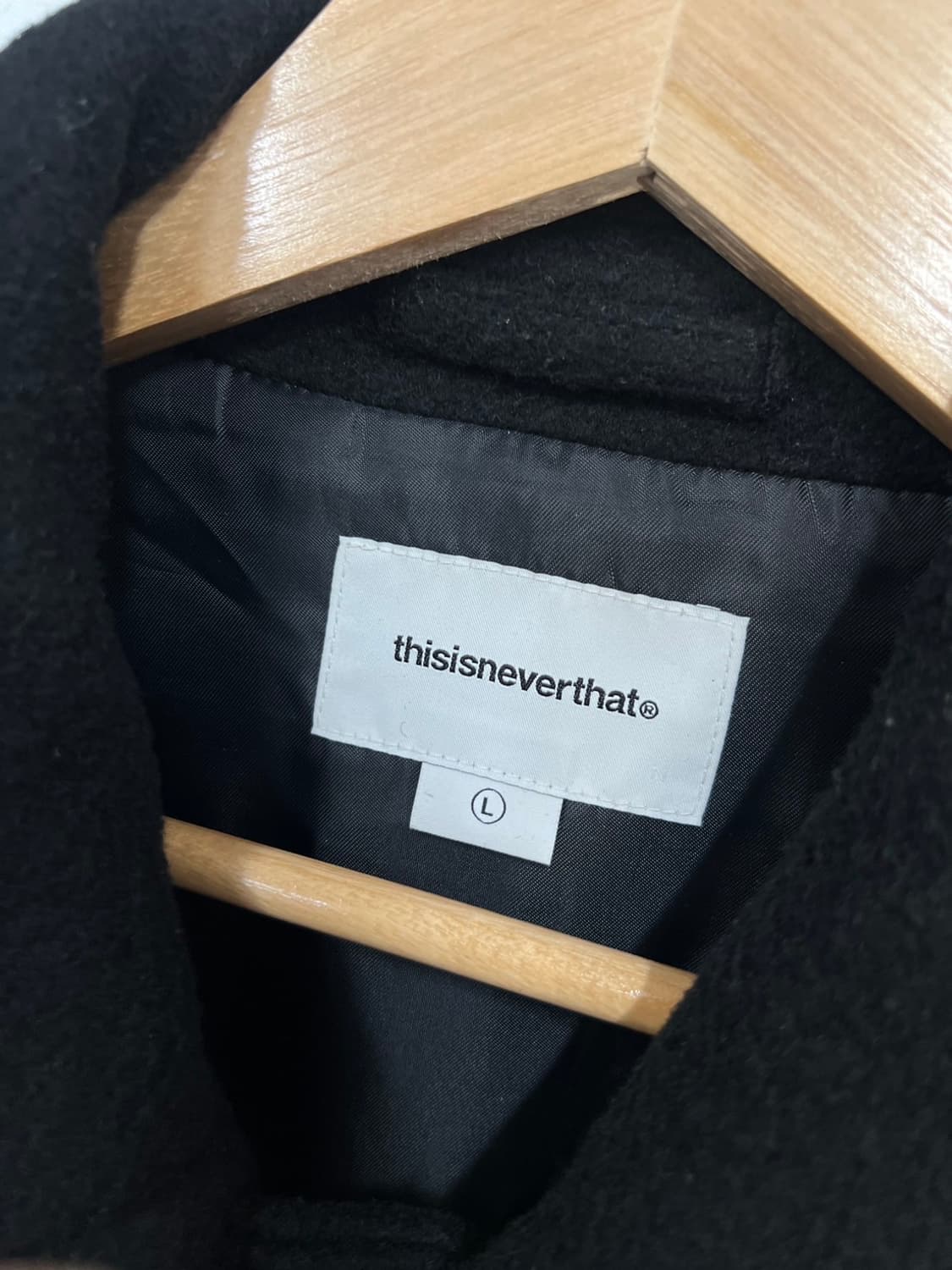 디스이즈네버댓 모직 발마칸 롱코트 상품이미지3