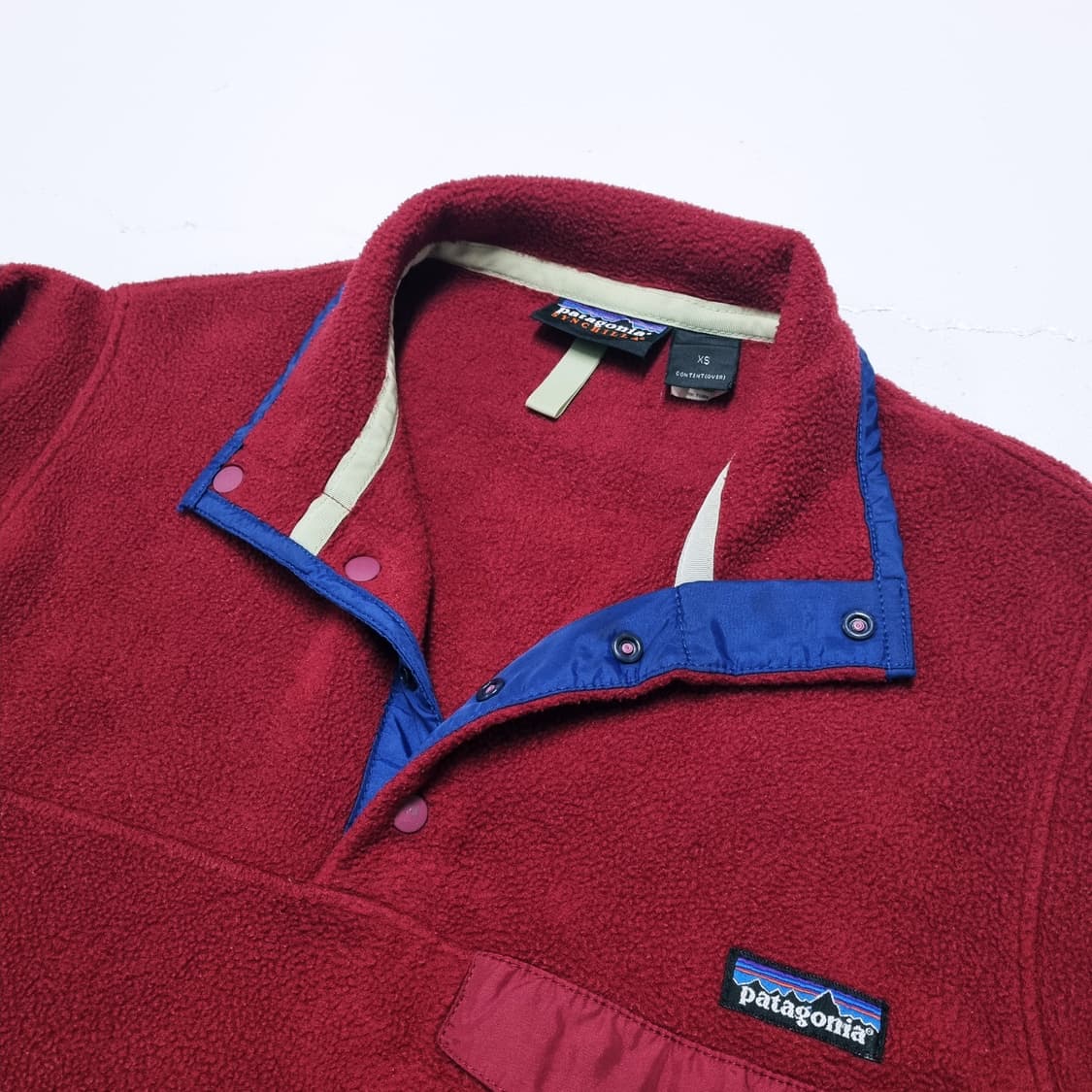90s 파타고니아 신칠라 후리스 버건디 - XS 상품이미지5