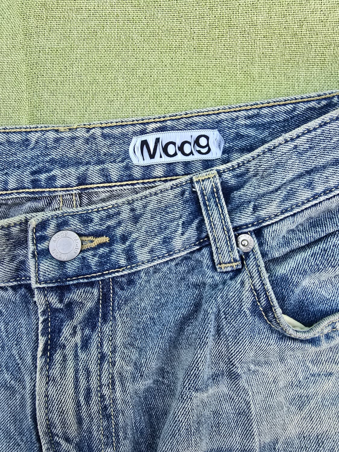 Mod9 빈티지 워싱 와이드 데님 32 상품이미지4