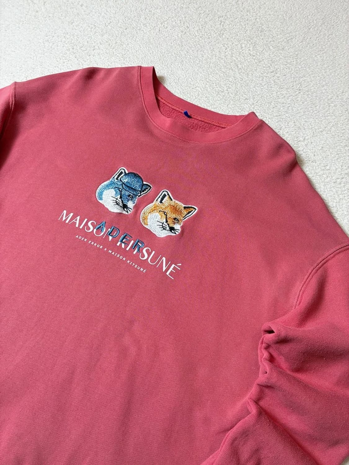 아더에러 x 메종키츠네 19ss 더블모노크롬 폭스헤드 맨투맨 PN7761 상품이미지2