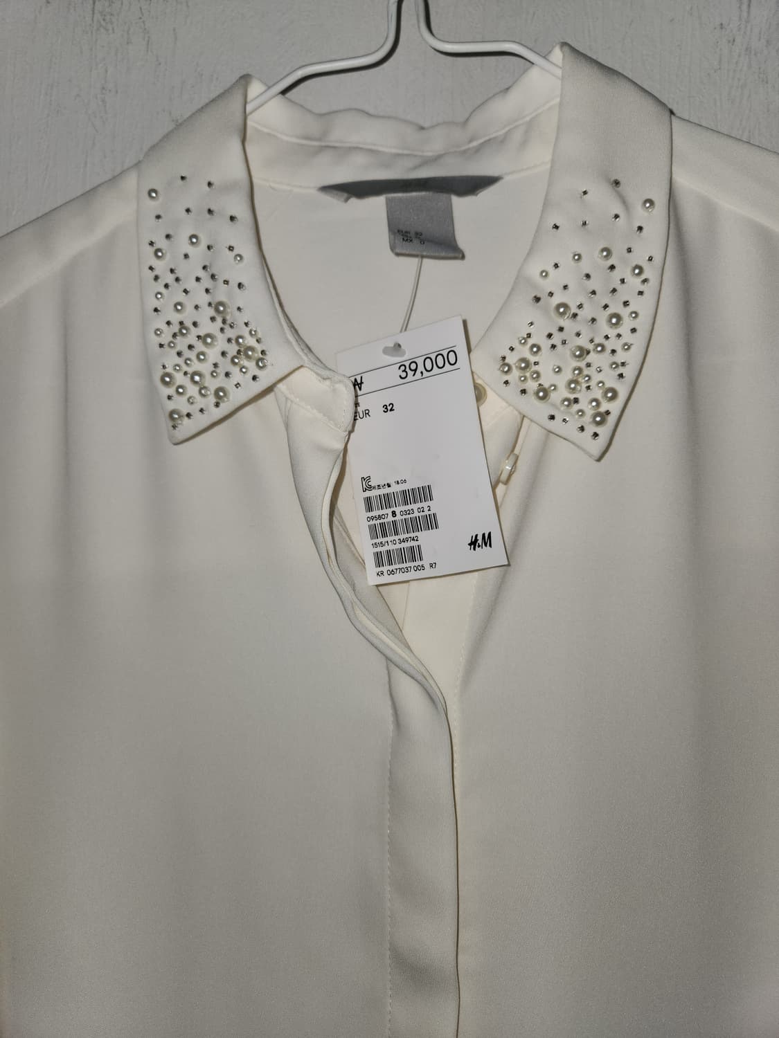 H&M 아이보리 블라우스 카라 장식S 상품이미지2