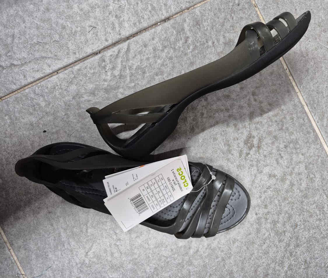 택새 크록스 후라체2 플랫 젤리슈즈 상품이미지3