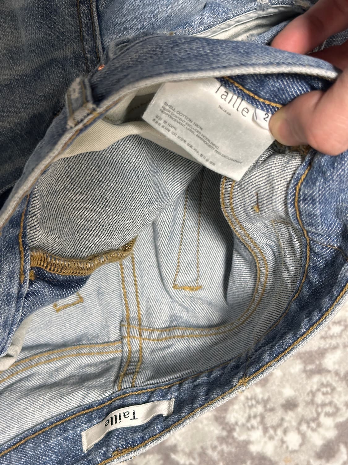 타일레 25fw 부츠컷 데님 CLASH BLUE 2사이즈 상품이미지3