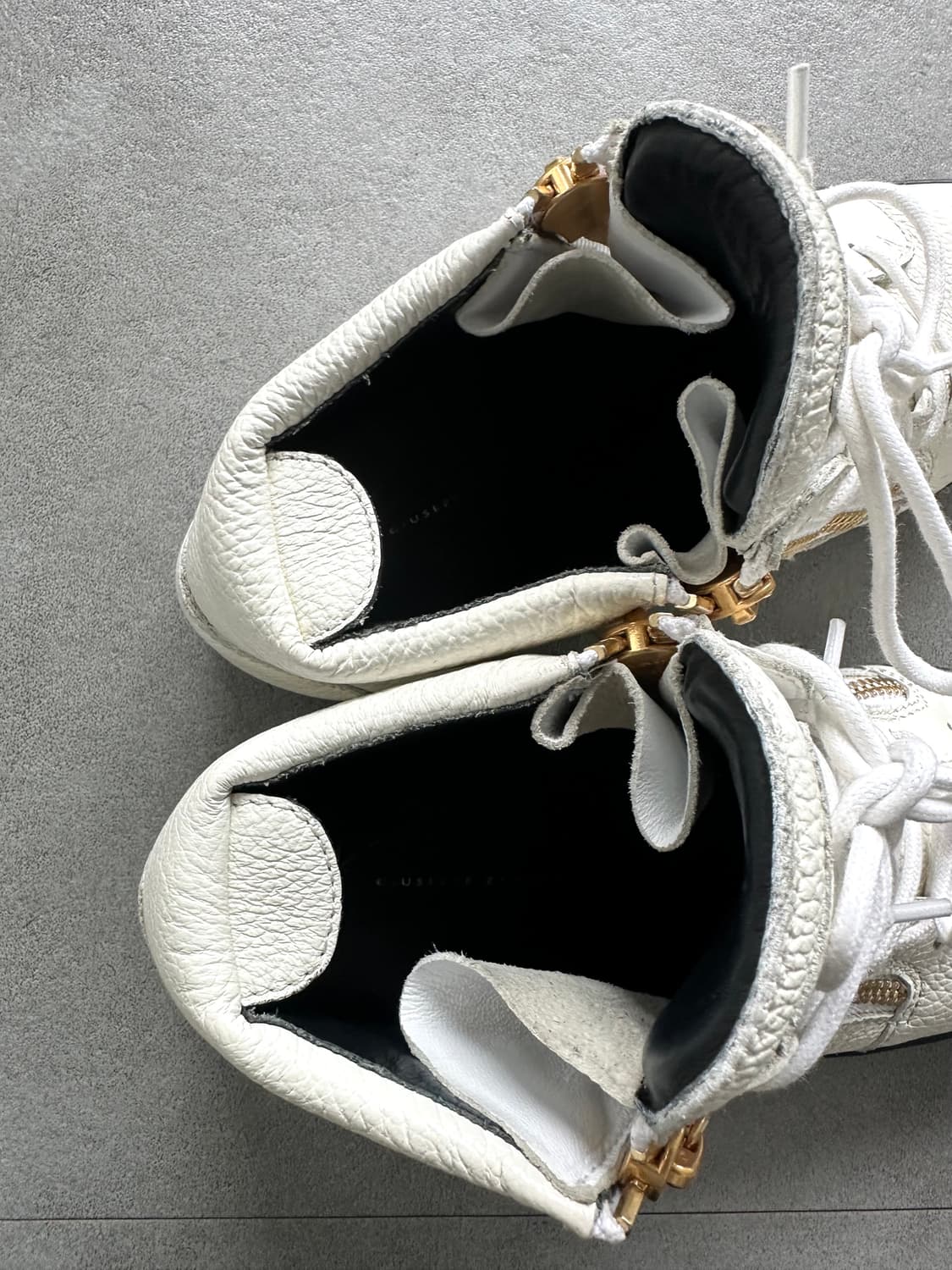 쥬세페자노티 오피움 사이드지퍼 레더 하이탑 상품이미지7