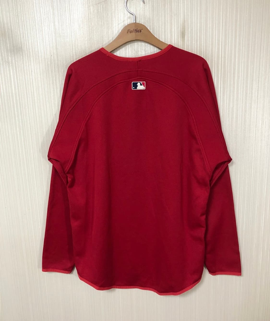 MLB 마제스틱 보스턴레드삭스 구형어센틱 플리스풀오버 M 상품이미지8