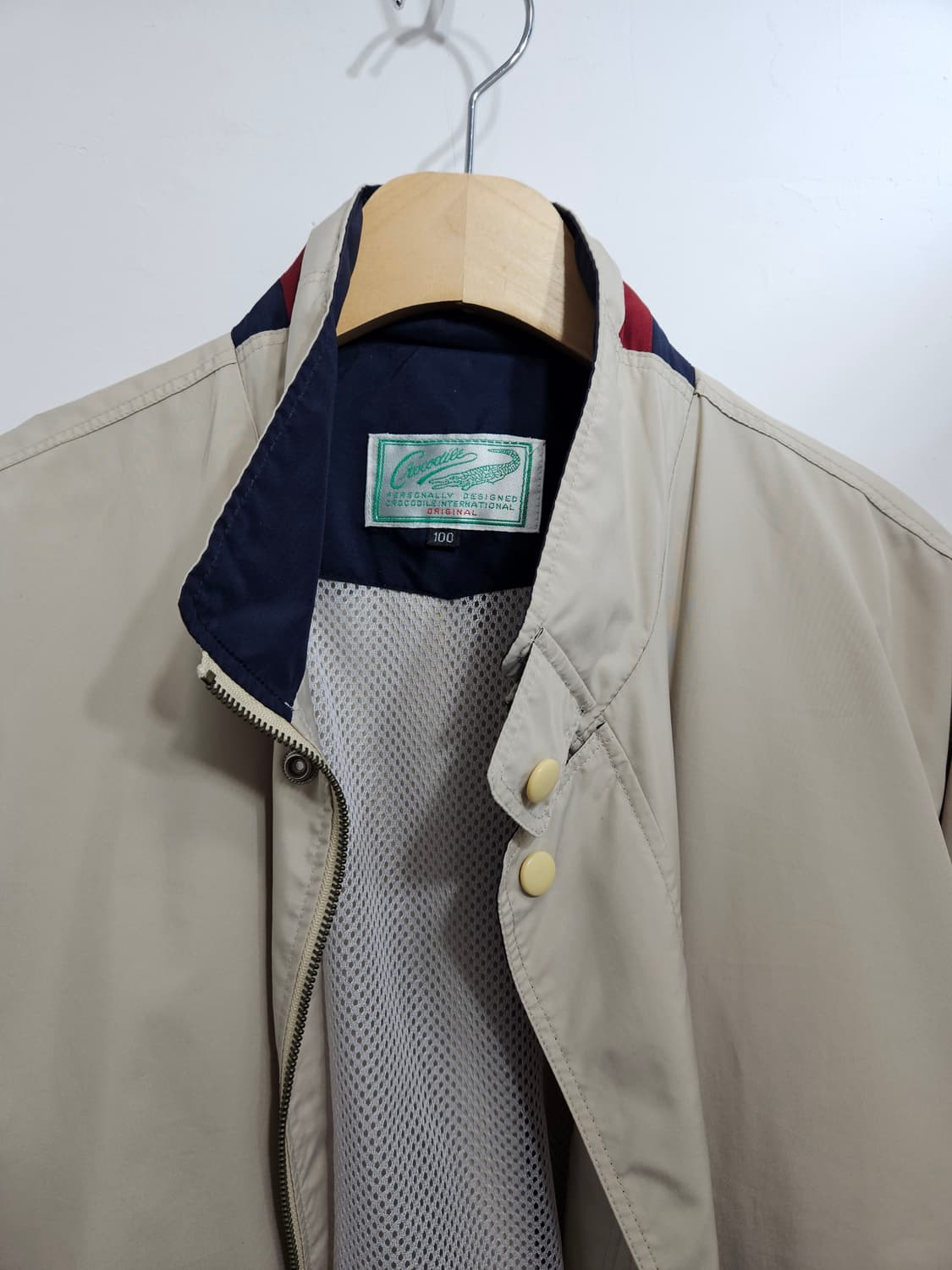 크로커다일 배색 바람막이 점퍼 100 상품이미지2