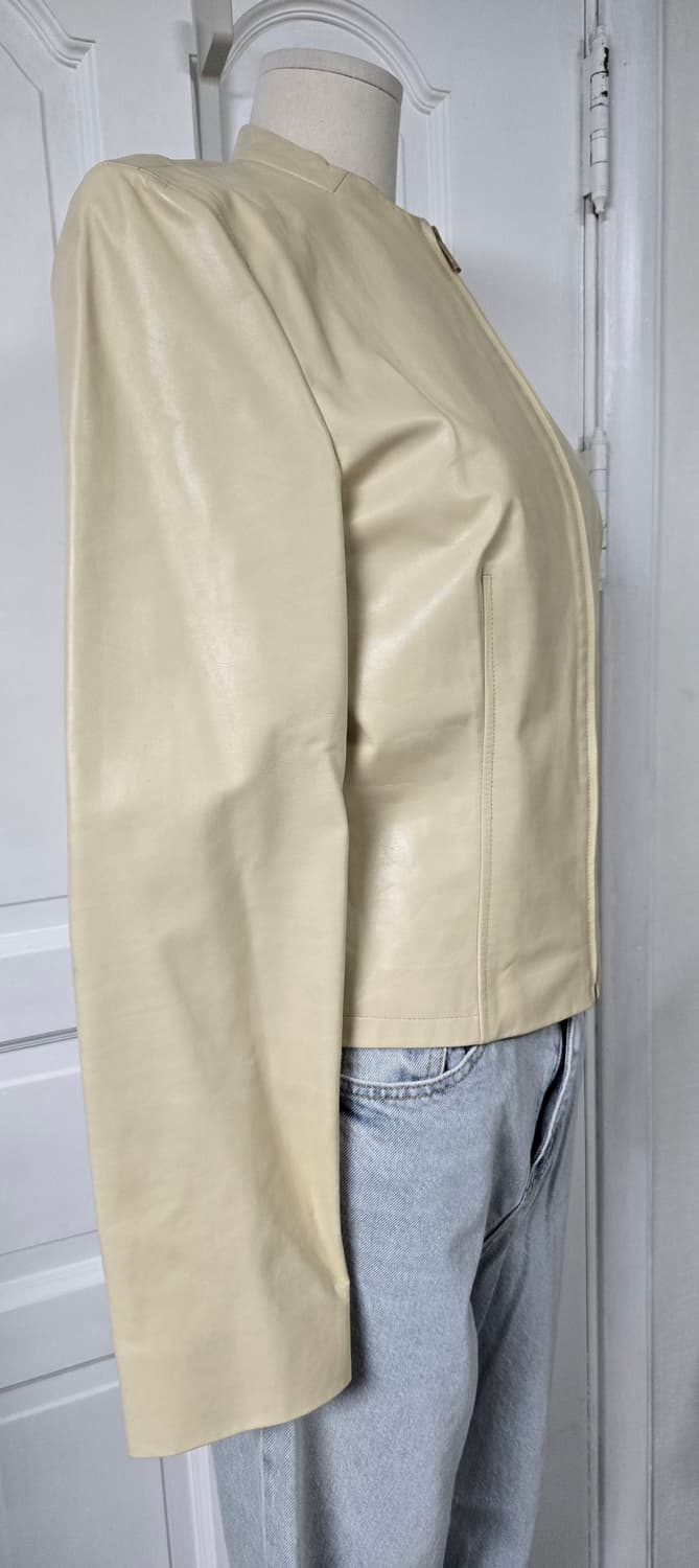 캘빈클라인 옐로우 레더자켓 상품이미지4