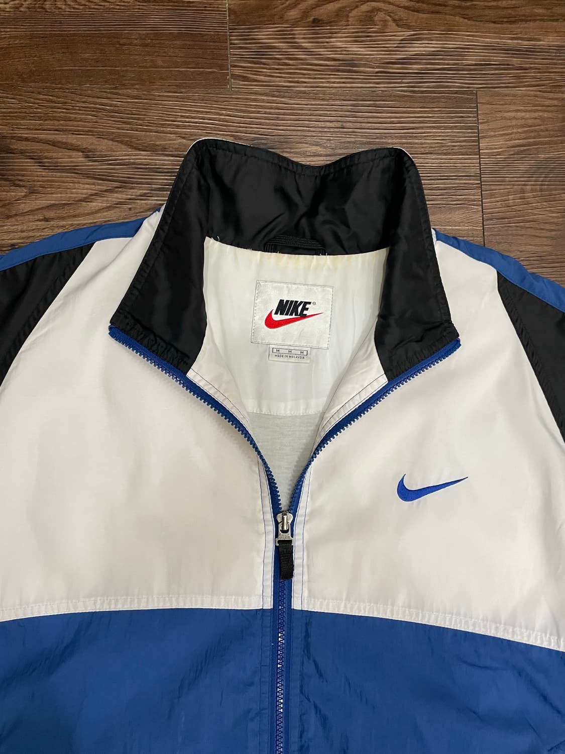 90s 나이키 희귀 올드스쿨 바람막이 멀티블루 상품이미지4