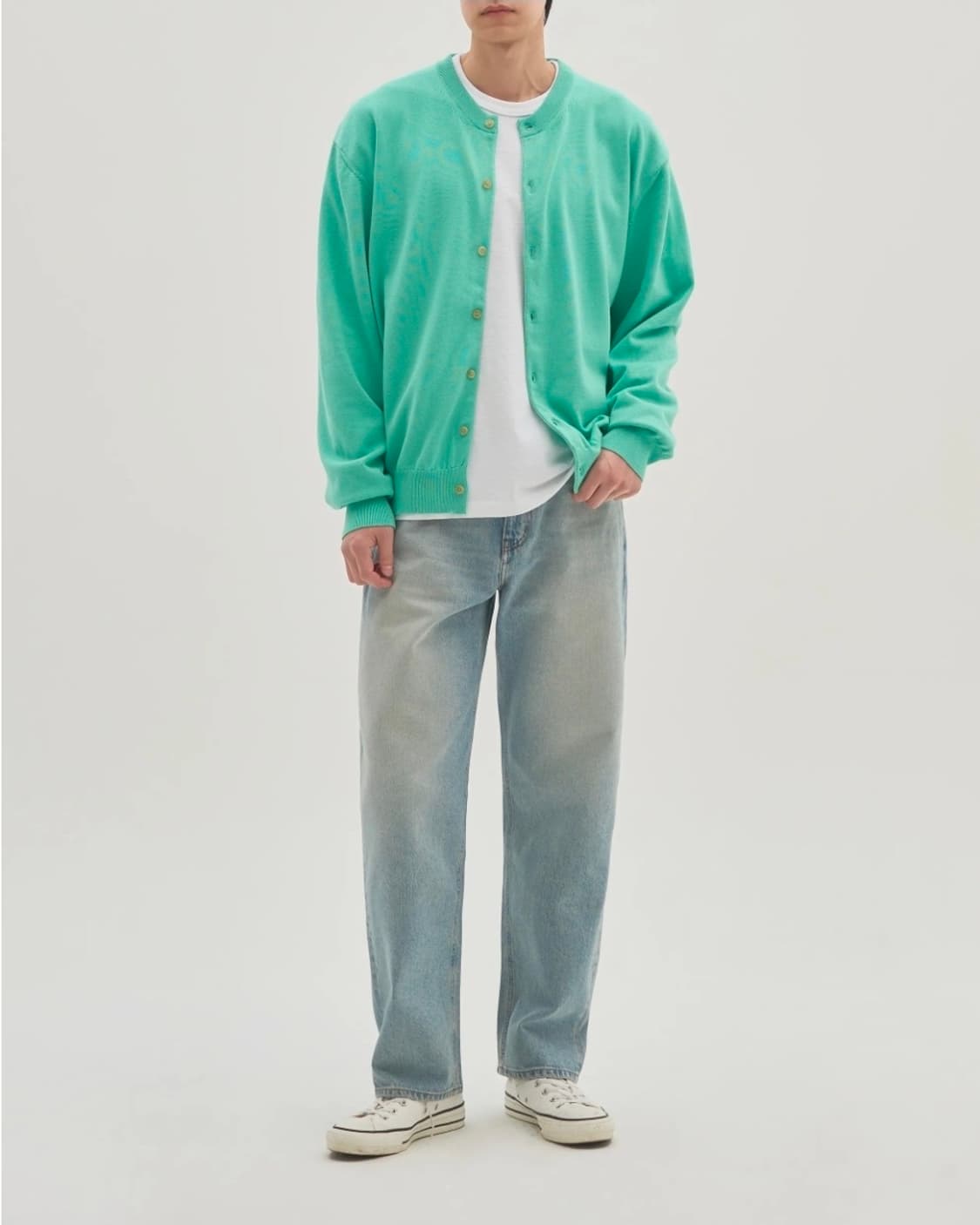 인더로우 와이드 테이퍼드 데님팬츠 2사이즈 상품이미지1