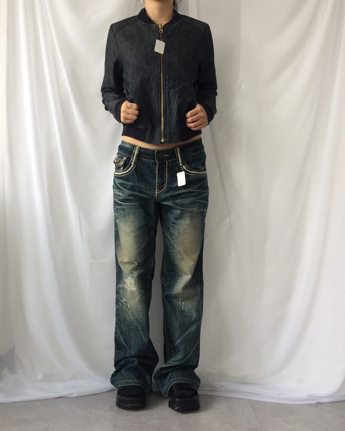 Denim bomber jacket 상품이미지5