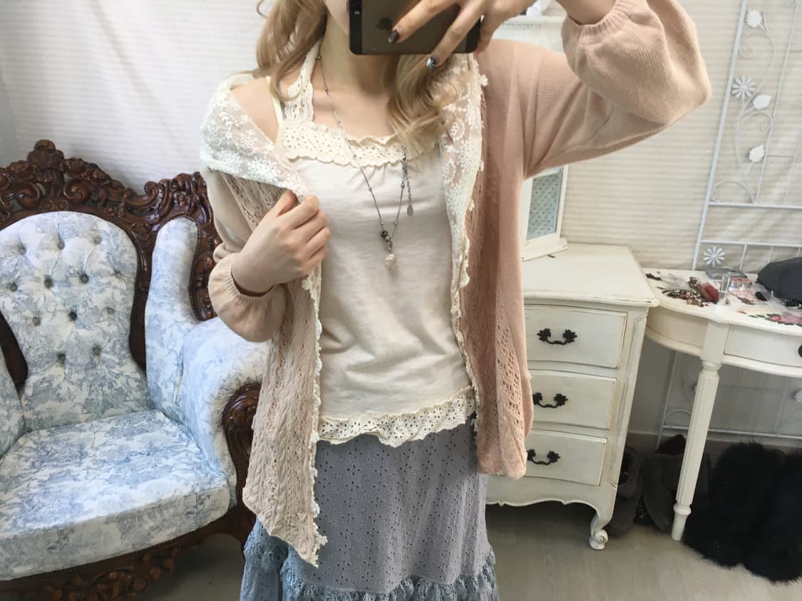 jpn vintage ivory halter sleeveless 상품이미지3