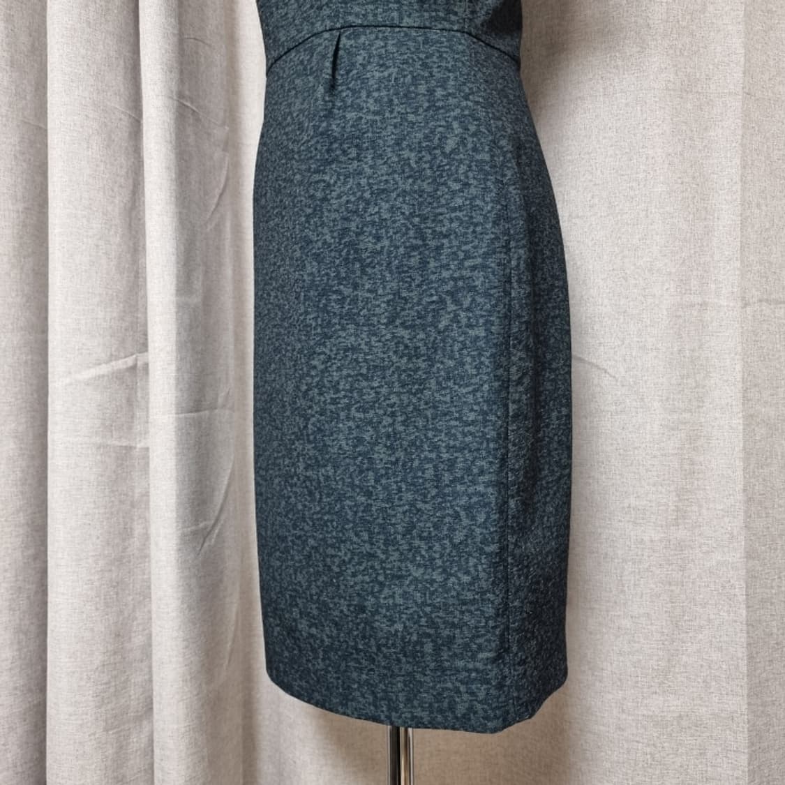 모조에스핀 딥그린 잔잔패천 숏슬리브 원피스 (55)  상품이미지6