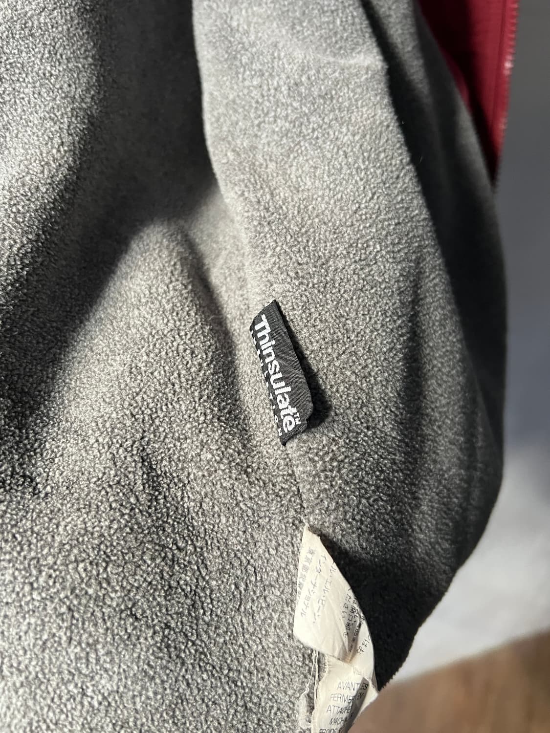 [L]엘엘빈 USA 빈티지 페인팅 버건디 웜업 자켓 상품이미지7