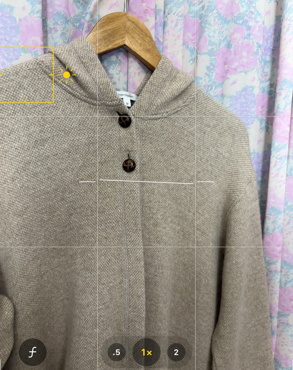 베이지 울 투버튼 언발 가디건 상품이미지10