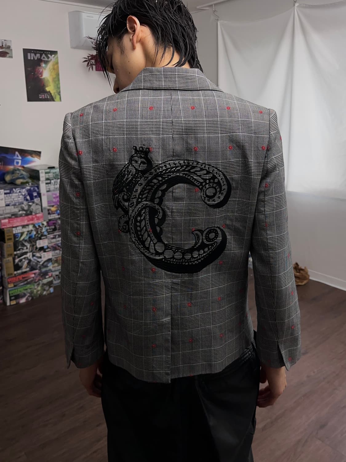 Lucky Chouette "C" 체크 플라워 자 상품이미지2