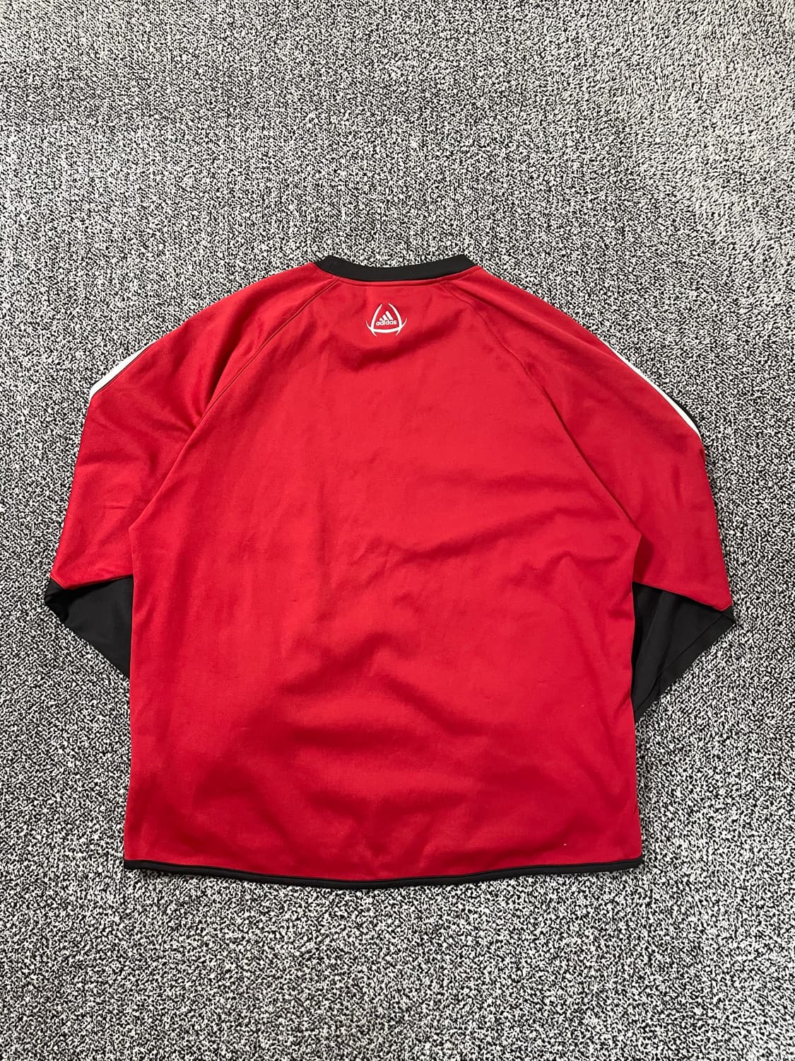 빈티지9. 아디다스 00's 축구티 클럽 긴팔 티셔츠 롱슬리브 레드블랙 상품이미지4
