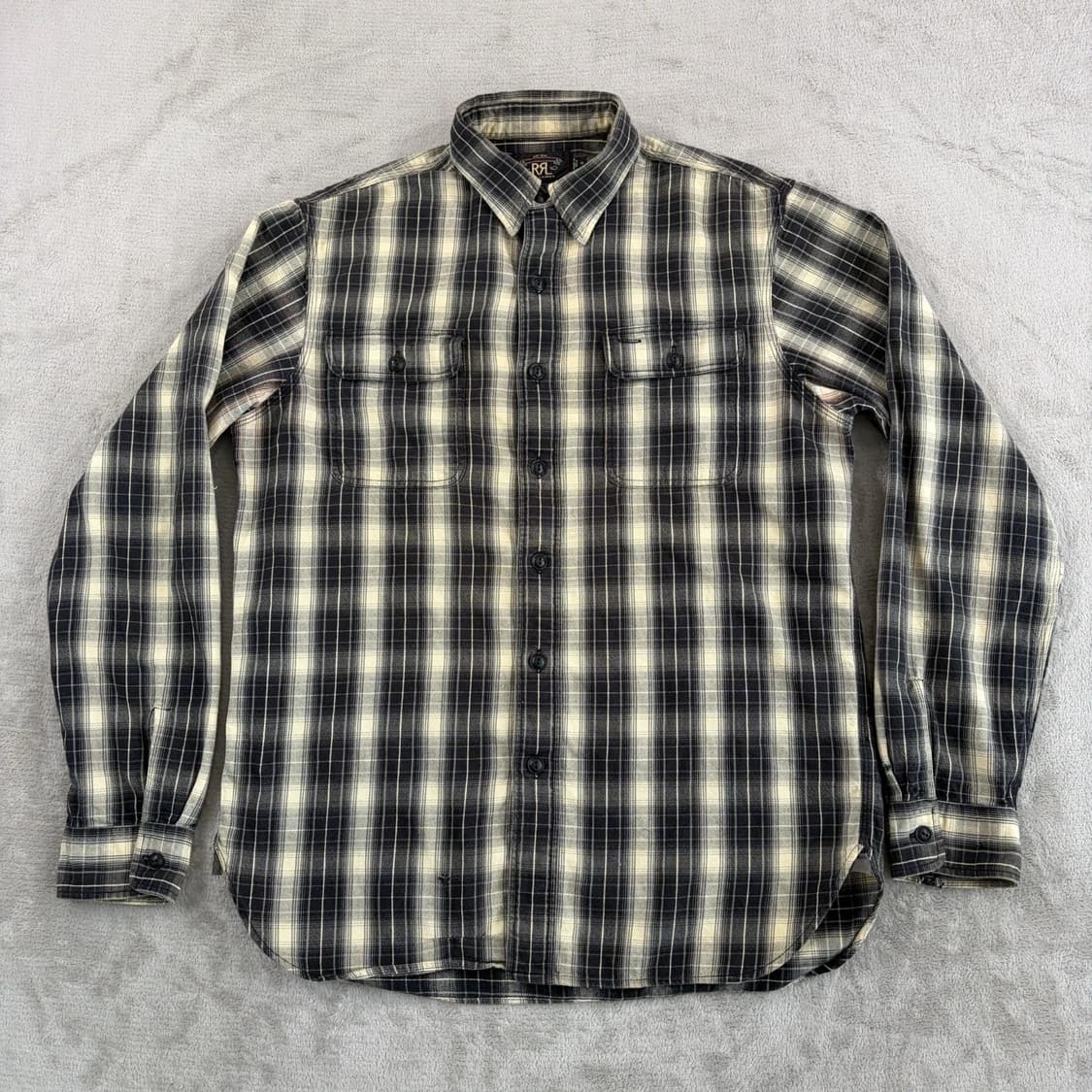 RRL 더블알엘 플래드 우븐 워크셔츠 블랙 상품이미지1