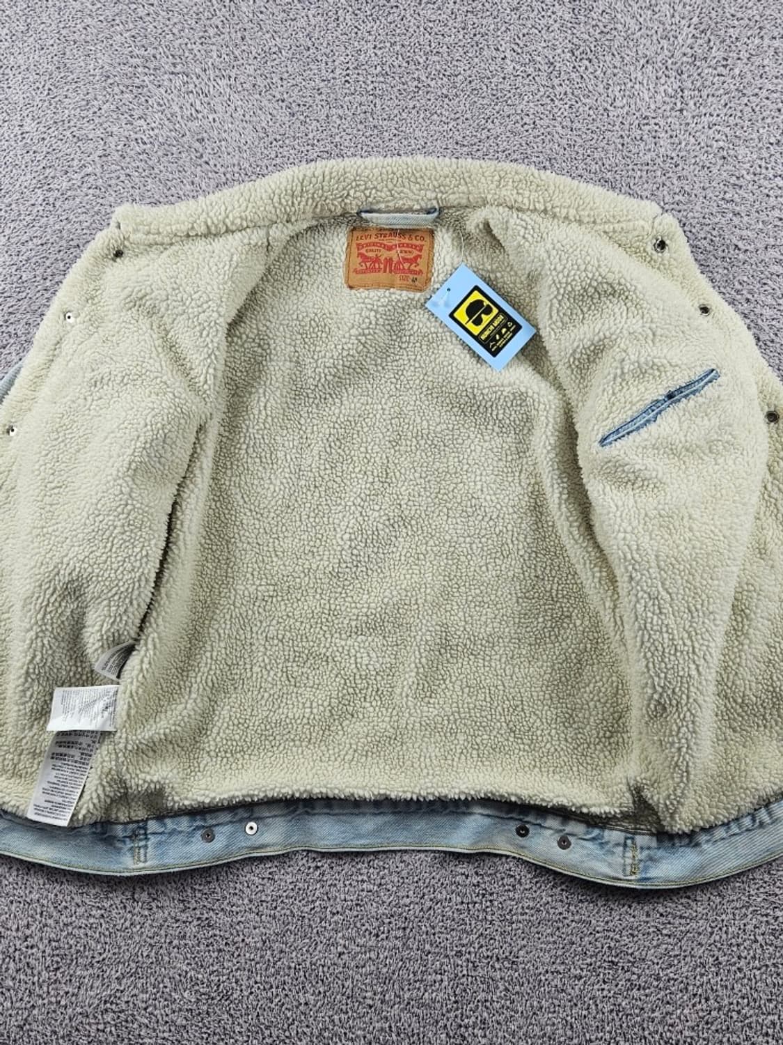 리바이스 쉐르파 라이닝 워싱 데님 트러커 자켓 ( M ) / 11022 상품이미지10