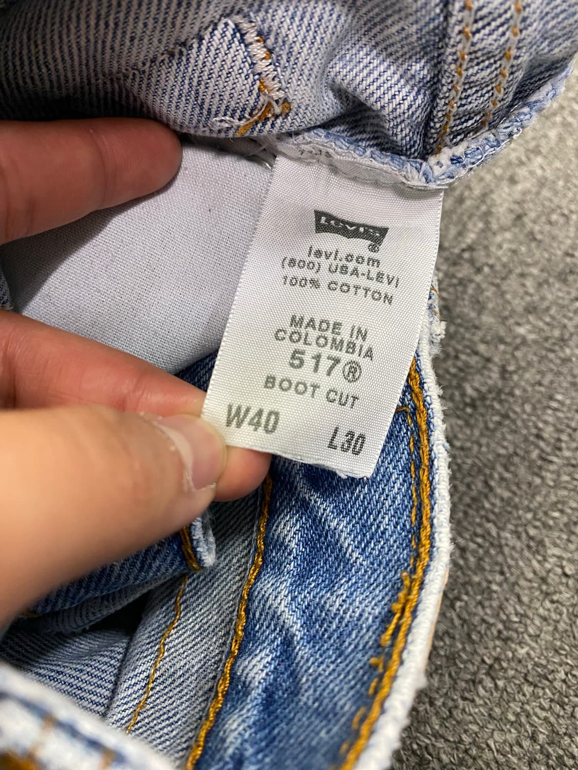 00s Levis 리바이스 517 데님팬츠 상품이미지9