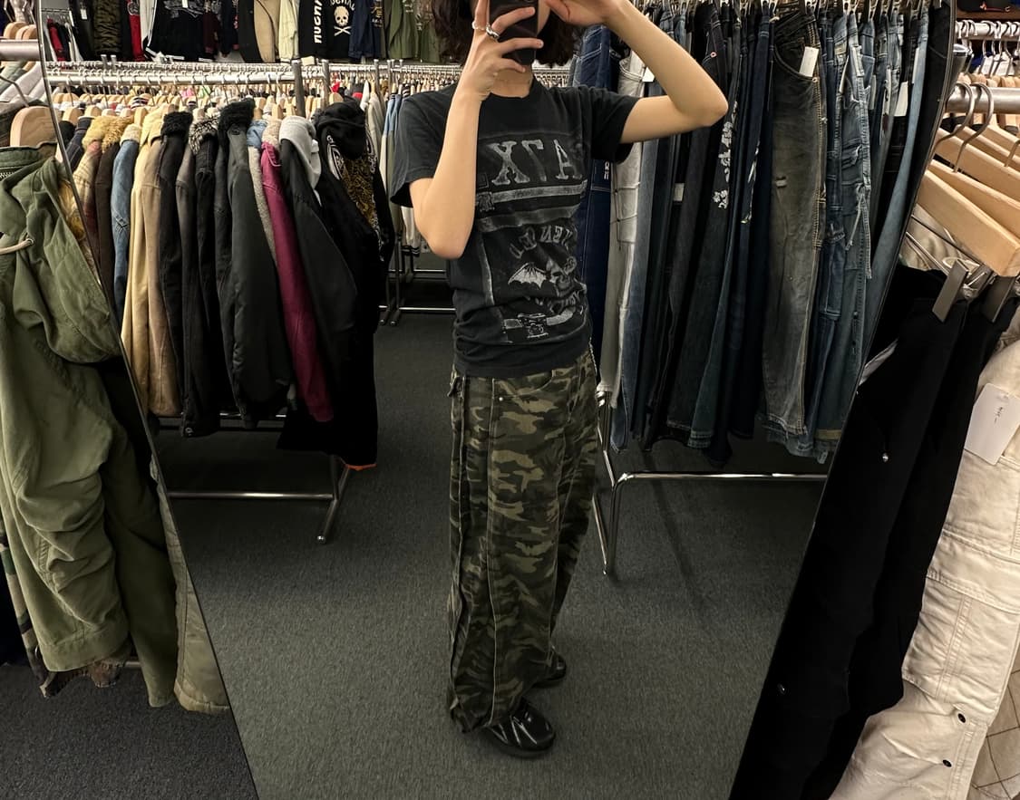 OS)Band Tees 빈티지 Sevenfold 스컬 프린팅 반팔 상품이미지2