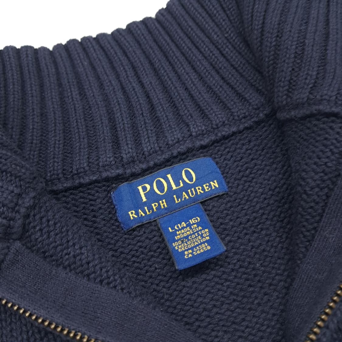 CN866W L 폴로 랄프로렌 다크네이비 긴팔 니트 스웨터 상품이미지4