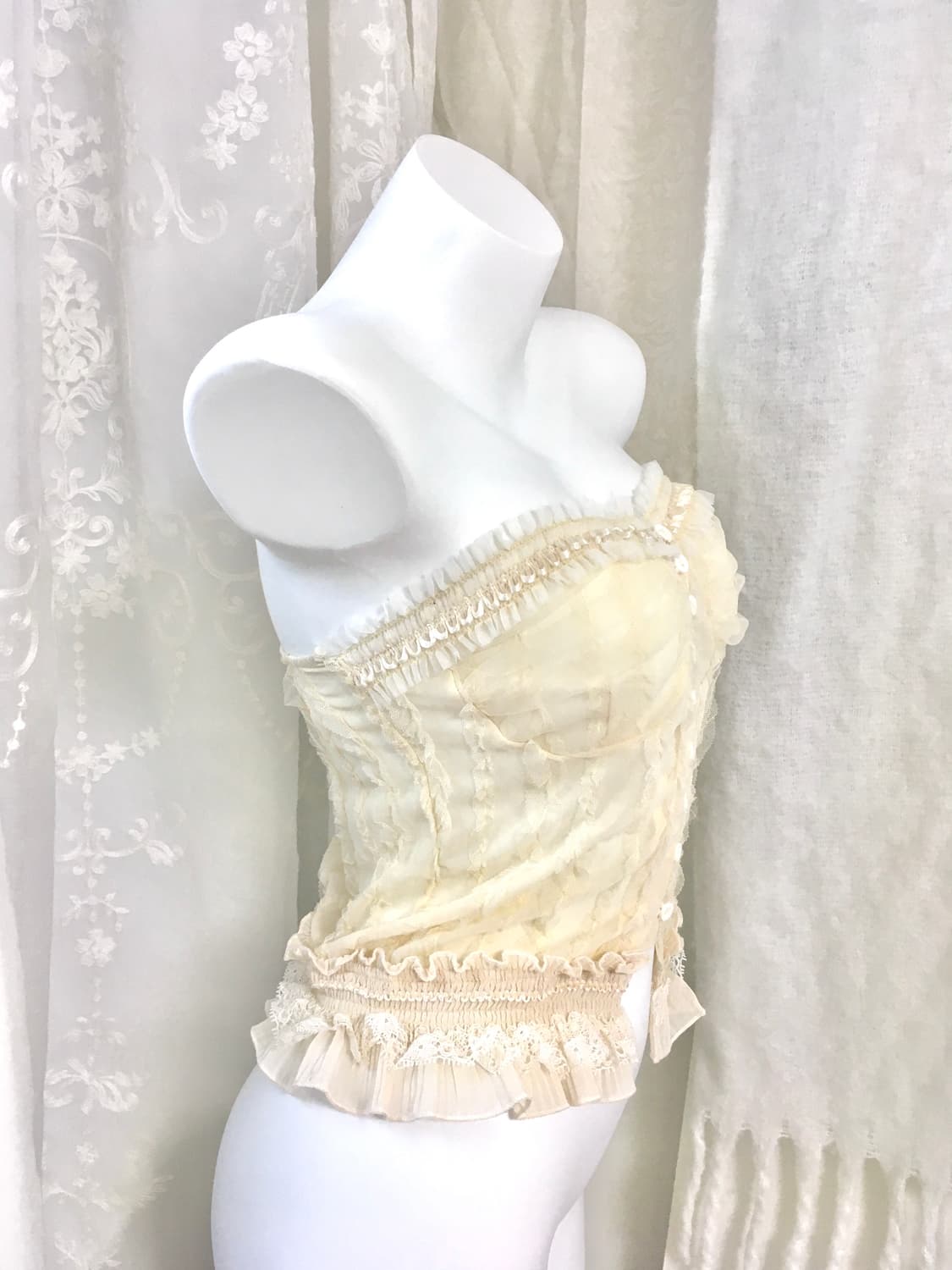 페어리 레이스 튜브탑 뷔스티에 상품이미지2