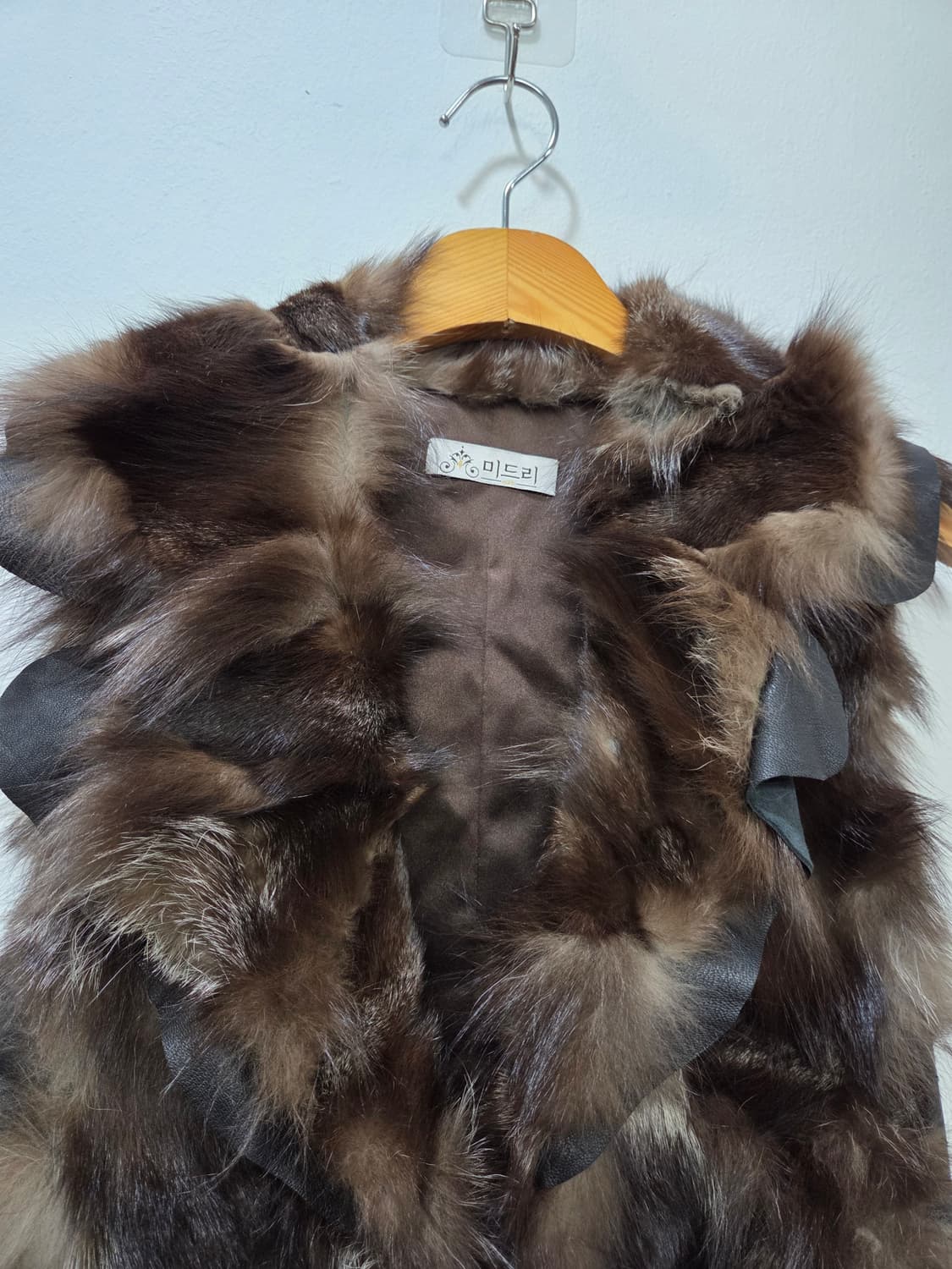 양가죽 리얼 폭스 퍼 베스트 조끼 Y2K 펑크룩 상품이미지4