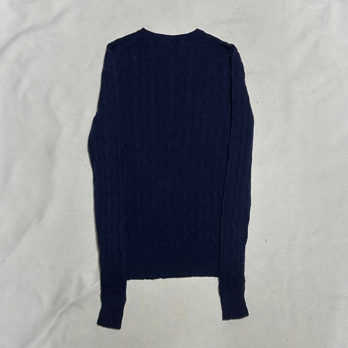 S 폴로랄프로렌 여성용 캐시미어 네이비 케이블 니트 상품이미지3